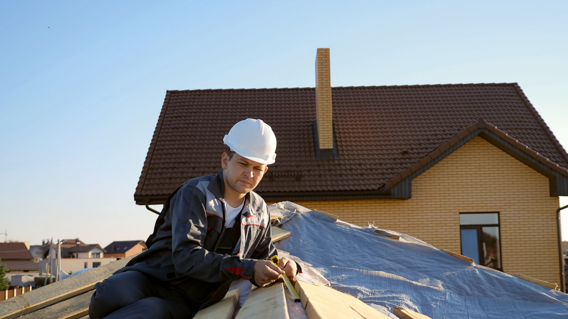 New roof installation
